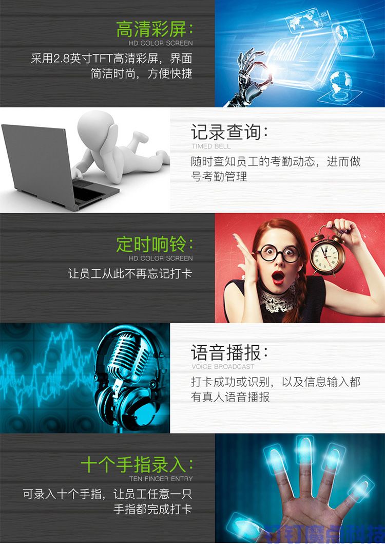 中控X3690刷脸考勤机(图5)